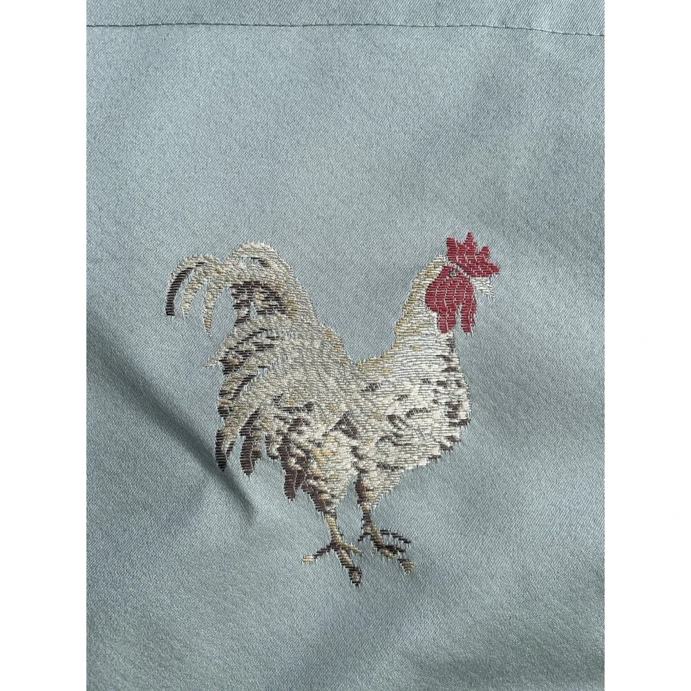 Farmhouse Kitchen Scalloped Valance Rooster Chicken Country Farmhouse Rustic 45”